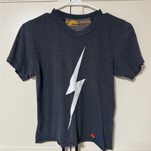 Aviator Nation Bolt Boyfriend Tee - Charcoal